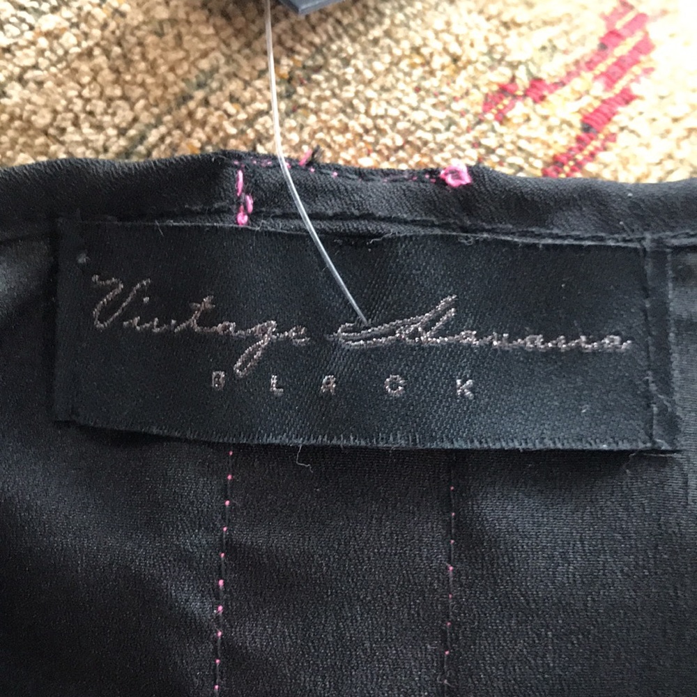 Cute Black Racerback Tank with Pink Zipper in Back - Picture 7 of 7